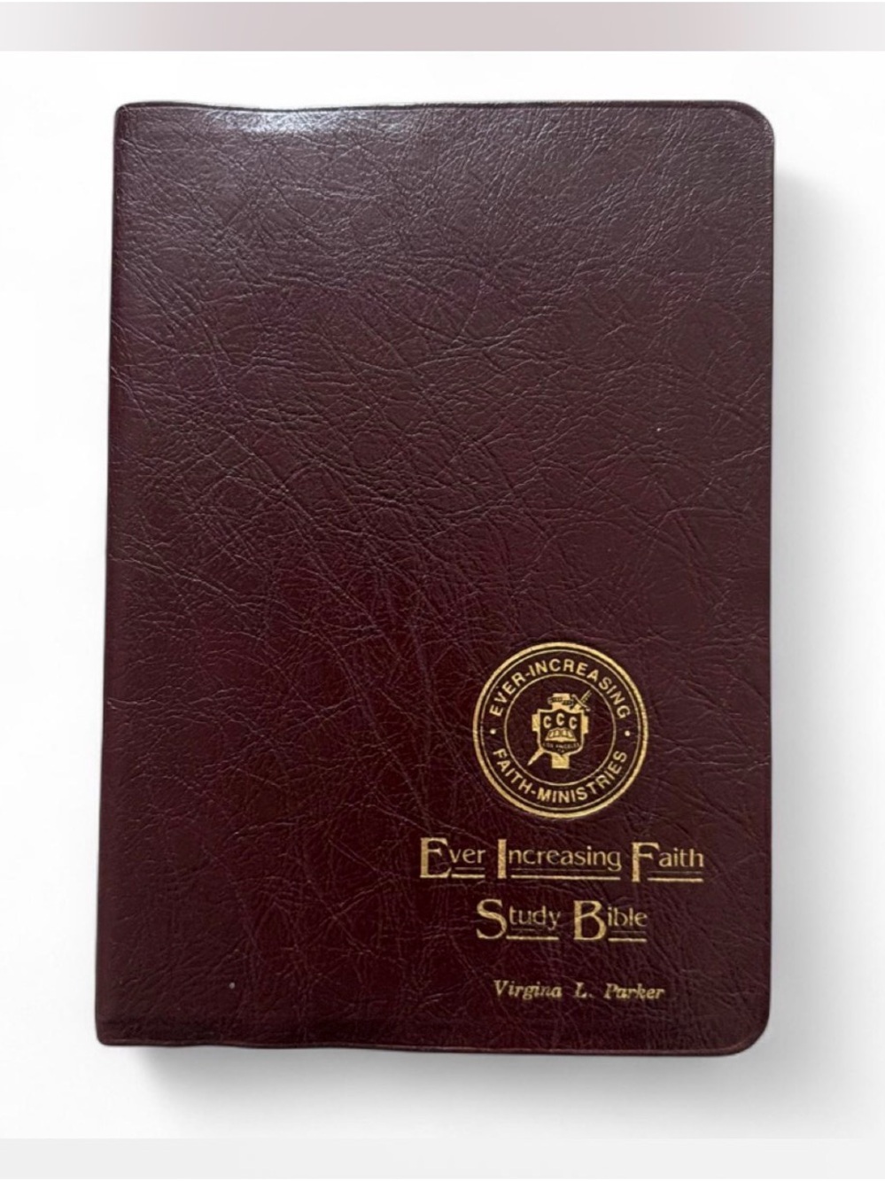 Ever Increasing Faith Study Bible - Burgundy Ginuwine leather